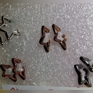 Set Of 4 Star Stud Earrings